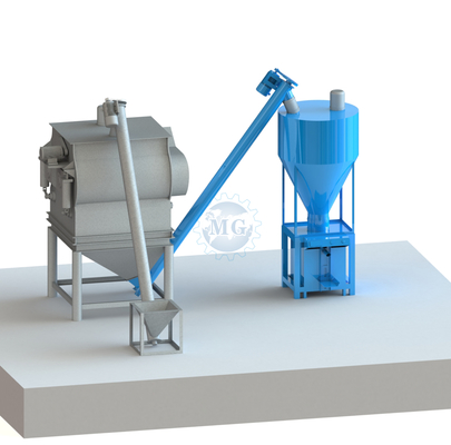 Système électronique de pesée Mortier à mélange sec avec silo de ciment disponible