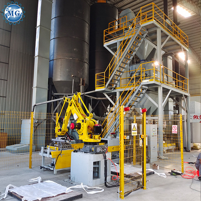 Type de soupape sèche ligne de production automatique de mortier en caoutchouc