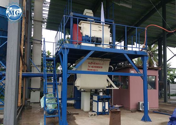 Chaîne de production sèche automatique préparée de mortier de 25 t/h usine de mastic de mur