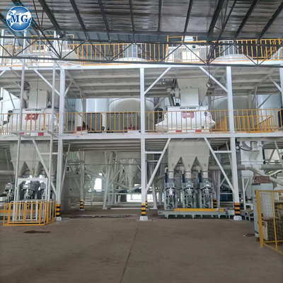 Chine Nouveau produit 15-25T/H Automatique ligne de production de mortier sec Ciment Mortier mélangeur machine