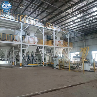 Chine Nouveau produit 15-25T/H Automatique ligne de production de mortier sec Ciment Mortier mélangeur machine