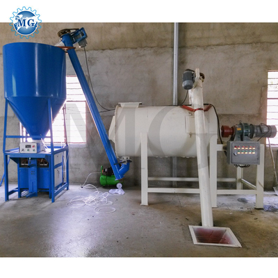Ligne de production de mortier à poudre sèche simple Mure en mastic enduit de couche de sable Ciment Mixeur d'équipement Machine à faire des adhésifs de carreaux en céramique