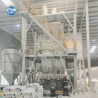 PLC intelligent 10-30 T/H Mélange à sec Poudre de mortier de la plante de mur de sable en caoutchouc mélangeur de ciment de sable en caoutchouc de céramique carreaux adhésif machine de fabrication de coulis