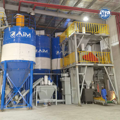 83kw Machine de mélange de mortier à poudre à mélange de sable à la pâte à papier Mélangeur de ciment de sable à la pâte à papier usine de fabrication d'adhésifs pour carreaux céramiques