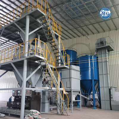 Contrôle PLC à haut rendement Mélange sec Poudre Mortier Mélangeur de la plante de mur de sable de pâte de ciment Mélangeur de plâtre en céramique Machine de fabrication de colle adhésive