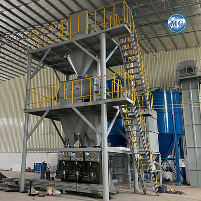 Contrôle PLC à haut rendement Mélange sec Poudre Mortier Mélangeur de la plante de mur de sable de pâte de ciment Mélangeur de plâtre en céramique Machine de fabrication de colle adhésive