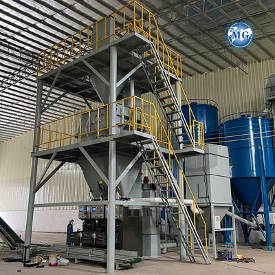 Contrôle PLC à haut rendement Mélange sec Poudre Mortier Mélangeur de la plante de mur de sable de pâte de ciment Mélangeur de plâtre en céramique Machine de fabrication de colle adhésive