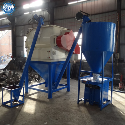 4-5 T/H 35 KW Machine de mélange à sec de mortier en poudre Mélangeur de sable de pâte de mur Équipement de mélange de ciment Carreaux usine de fabrication de colle adhésive