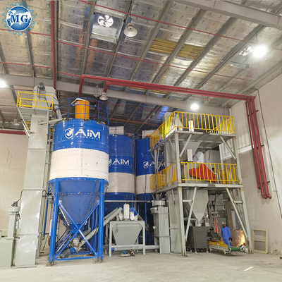 Commande PLC entièrement automatique usine de mélange à sec de sable, de ciment en poudre et de mortier