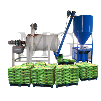 1-5tph tension personnalisée ligne de production de mortier de poudre de mélange sec Murote de plâtre de plâtre de ciment Skim Coat Mixer Carreaux adhésifs Machine de fabrication de coulis