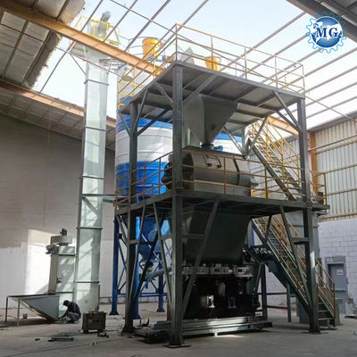 Velocité de mélange élevée à double arbre jumeau Agravic Paddle Mixer Machine de mélangeur de plaque de plâtre de plaque de plâtre Skim Coat Tile Adhésif Grout Dry Mortar Mixing Plant