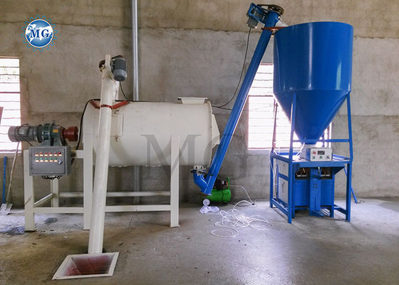 Simple Dry Mix Powder Mortar Mixing Machine Wall Putty Sand Cement Mixer Ceramic Tile Adhesive Glue Manufacturing Plant