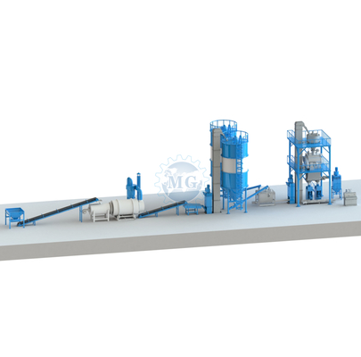 Usine de mélange à sec à haut rendement avec système électronique de pesage des cendres volantes