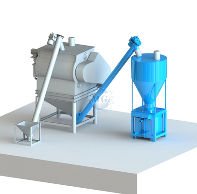 PLC électronique de pesage à sec mélangeuse avec filtre à poussière de sac de silo de ciment