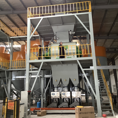 Machine de fabrication d'adhésifs de tuiles efficace avec capacité d'alimentation et de dosage automatique de matériaux 10-30T/H