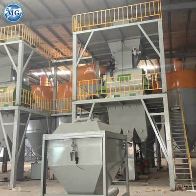 Machine d'adhésion de tuiles de 80 à 120 kW pour les projets de matériaux de construction avec une capacité de mélange de 10 à 30 tonnes/h