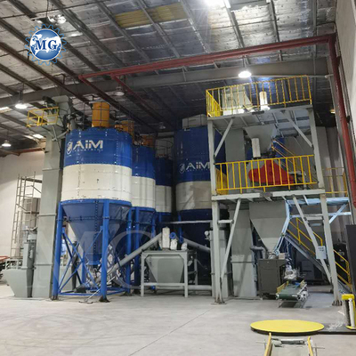 Fabrication d'adhésifs pour les carreaux céramiques, mélangeur de ciment à sable de paroi, usine de mélangeur automatique de mortier en poudre