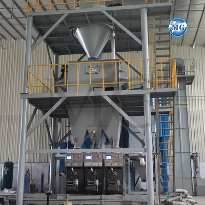 Contrôle PLC à haut rendement Mélange sec Poudre Mortier Mélangeur de la plante de mur de sable de pâte de ciment Mélangeur de plâtre en céramique Machine de fabrication de colle adhésive