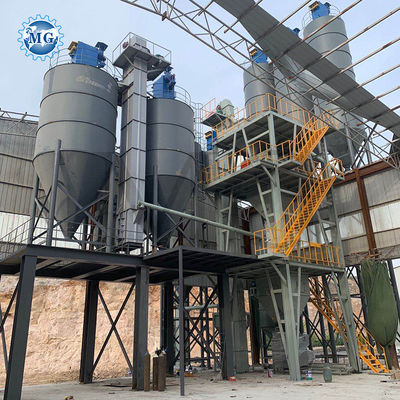 Ligne de production de mortier en poudre sèche, 85-220 kw, mastic mural, plâtre, couche d'écrémage, malaxeur, carrelage de sol, usine de fabrication d'adhésif