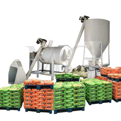 Simple Petite zone d'installation ligne de production de mortier sec Mure de plâtre de plâtre de plâtre de couche de sable de mélangeur de ciment de tuiles adhésif machine de fabrication de colle