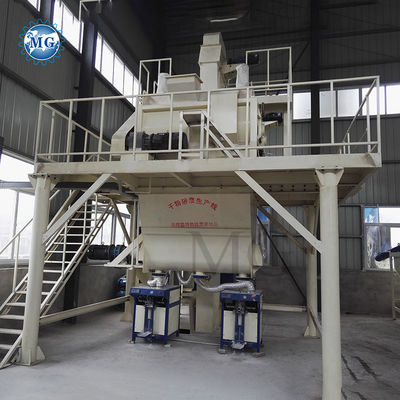 4-5 T/H Capacité 35 KW Puissance mélange à sec Machine de mélange de mortier en poudre avec mélangeur à pagaie à double arbre pour la fabrication d'adhésifs de tuiles