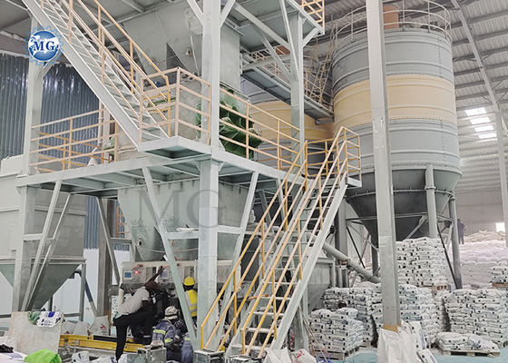 Ligne de production de mortier sec personnalisé pour enduit mural, enduit de lissage et colle à carrelage