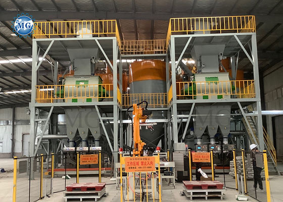80-200KW Energy Saving Dry Mix Powder Mortar Mixing Plant Wall Putty Sand Cement Mixer Ceramic Tile Adhesive Making Machine