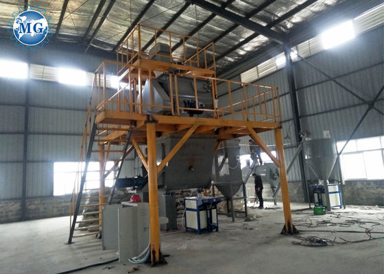 Rendement élevé 8 - 10T/H sèchent la chaîne de production de mortier mélange semi automatique en lots