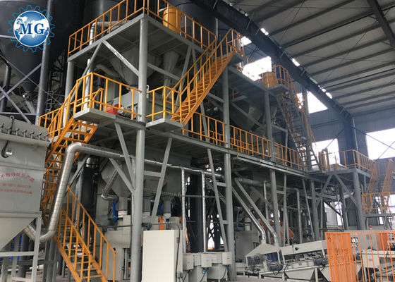 12t/H sèchent la chaîne de production de mortier système semi automatique de commande électrique résistant