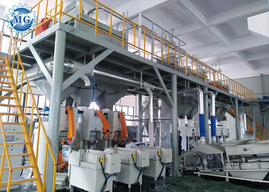 Chaîne de production complètement automatique de mortier de mélange sec 8 - 25T par heure avec le système de contrôle de PLC