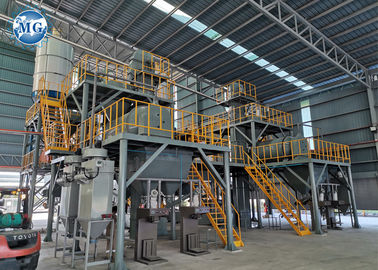 Chaîne de production sèche de mortier d'isolation thermique couleur adaptée aux besoins du client complètement automatique