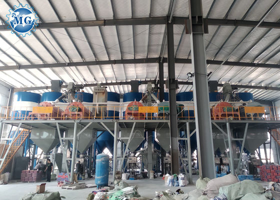Palette de 12T/H 120KW mélangeant la chaîne de production sèche de mortier