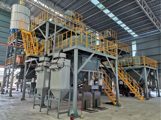 usine de mélange de 9M Automatic Dry Mortar pour la ligne adhésive de machine de tuile