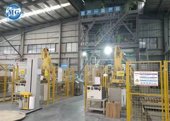 Le mur adhésif plâtrent la chaîne de production sèche de mortier taille de 12m