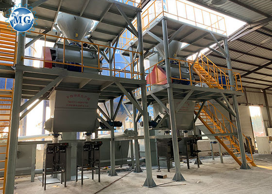 Chaîne de production adhésive d'axe de tuile sèche jumelle de mortier 30T/H