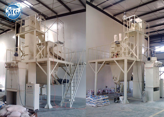 Usine jumelle de mélange sec de l'axe 6T/H pour la fabrication de mortier de gypse