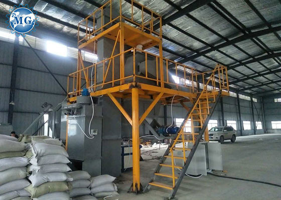 Taille adhésive de l'usine 8T/H 8m de mortier de mélange sec de mastic de tuile jumelle d'axe