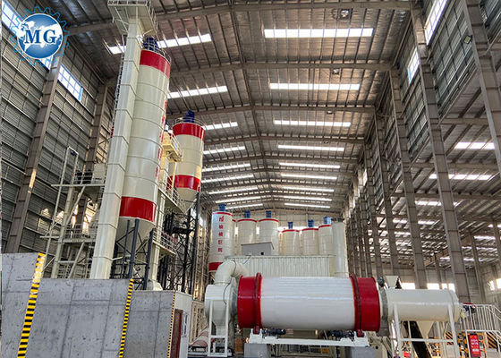 200 kW de puissance ligne de production de mortier sec 120t/h avec des matières premières de ciment