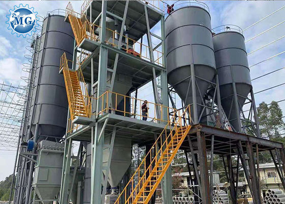 le mortier du mélange 10-15t/H sec usine 0.4Mpa avec le collecteur de poussière de cyclone