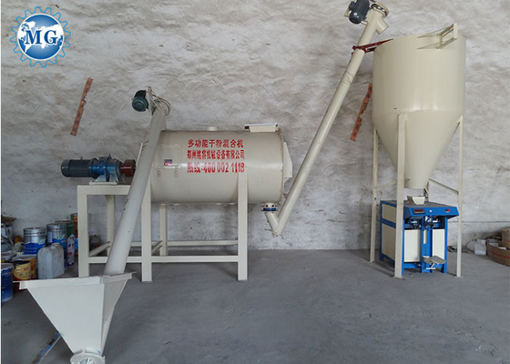 Adhésif simple de tuile d'usine de mélange de mortier sec simple d'opération 3-4T/H faisant la machine
